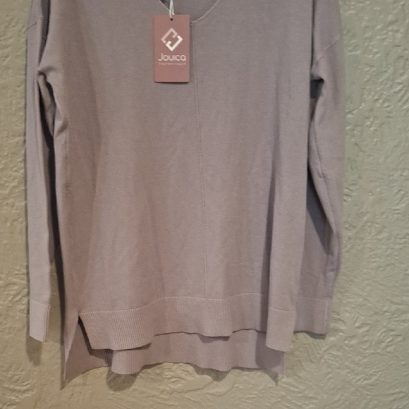 Joules Purple V-Neck Sweater Lightweight Knit - Picture 3 of 5